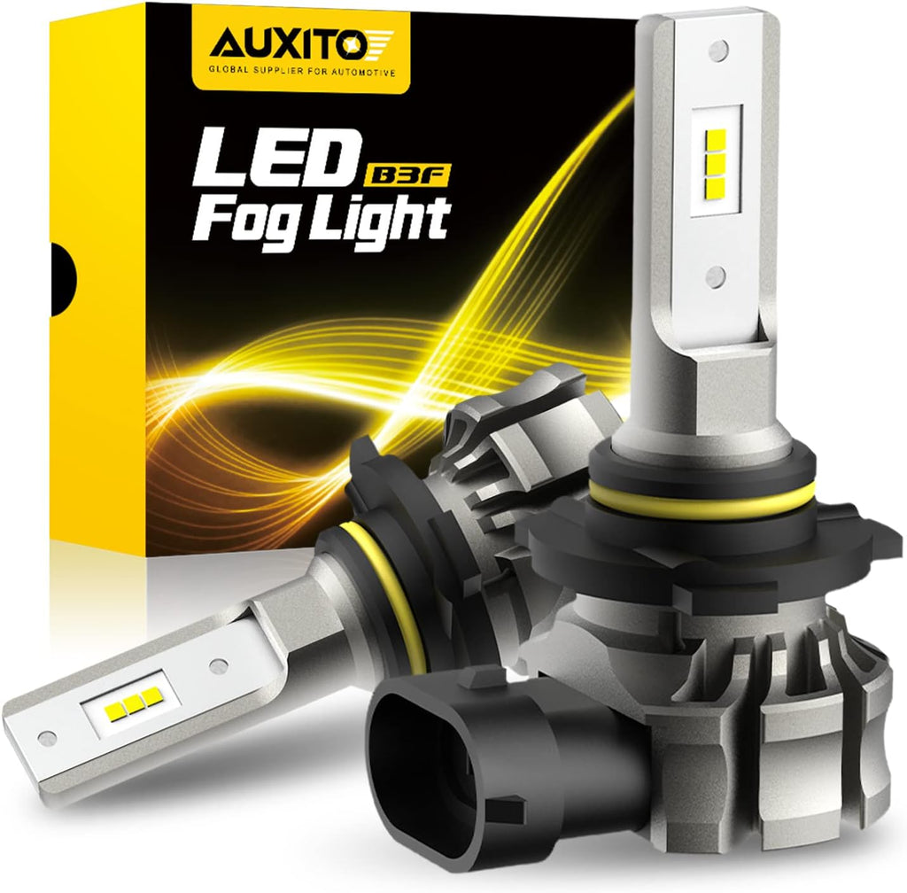 9145 LED Fog Light Bulbs, 6000LM 6500K Cool White Light, 300% Brightness H10 9140 9045 9040 Led Fog Lights, CSP LED