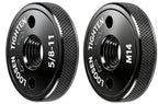 2 Pcs Quick Release Angle Grinder Nut, 5/8"-11 & M14