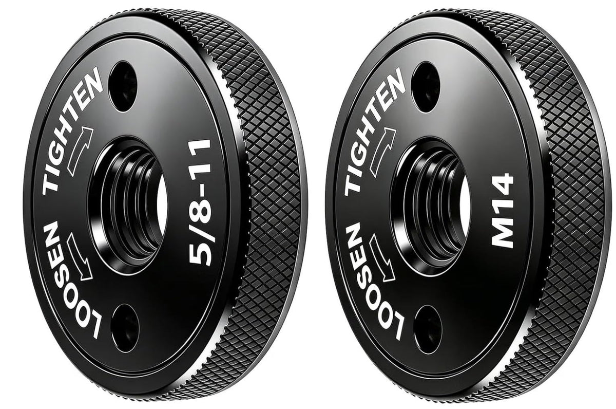 2 Pcs Quick Release Angle Grinder Nut, 5/8"-11 & M14