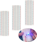 3pcs Breadboard 830 Point Solderless Prototype PCB Board Kit, Solderless Breadboard for Arduino Proto Shield Distribution Connecting Blocks.