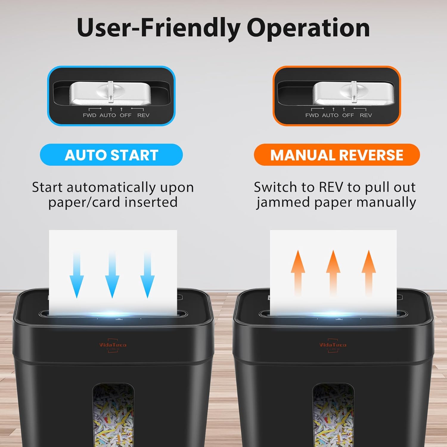 6-Sheet Cross Cut Paper Shredder for Home Office, 3.04-Gallon Bin | P-4 Security Anti-Jam & Overheat Protection