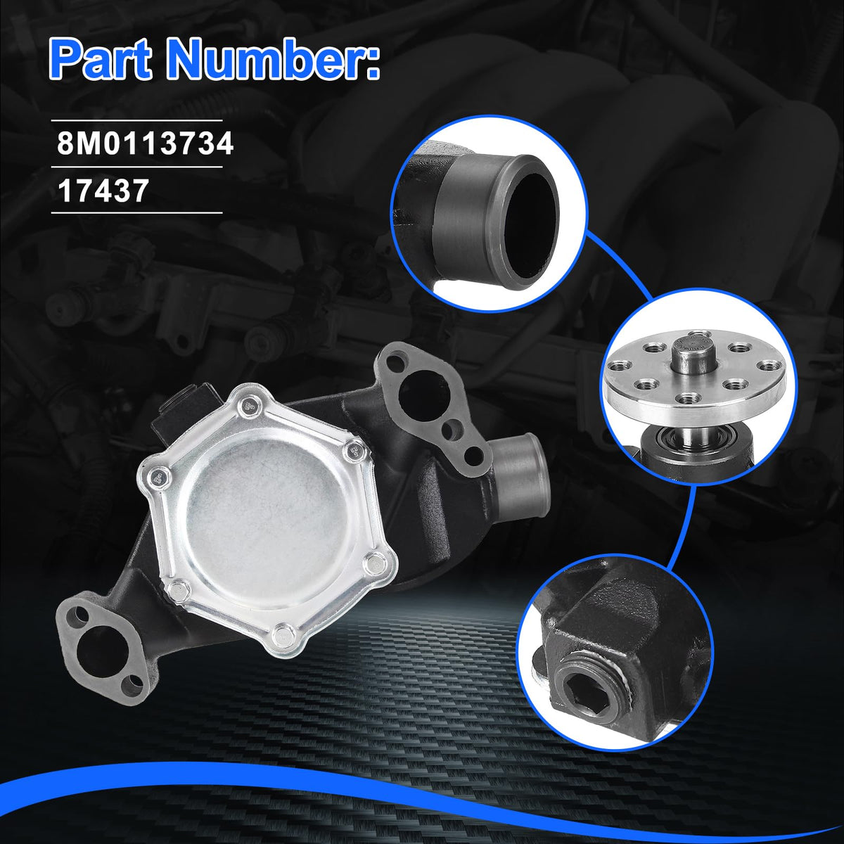 Raw Sea Water Pump for Mercruiser 1963-2014, for OMC 1968-1998
