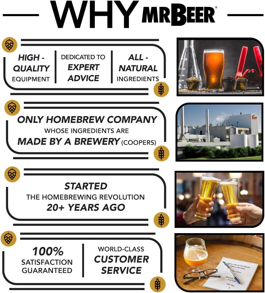 Craft Beer Making Kit 4 Gallon Complete DIY Home Brew Set Everything Included, Bottles, Refills Brew in 30 Minutes