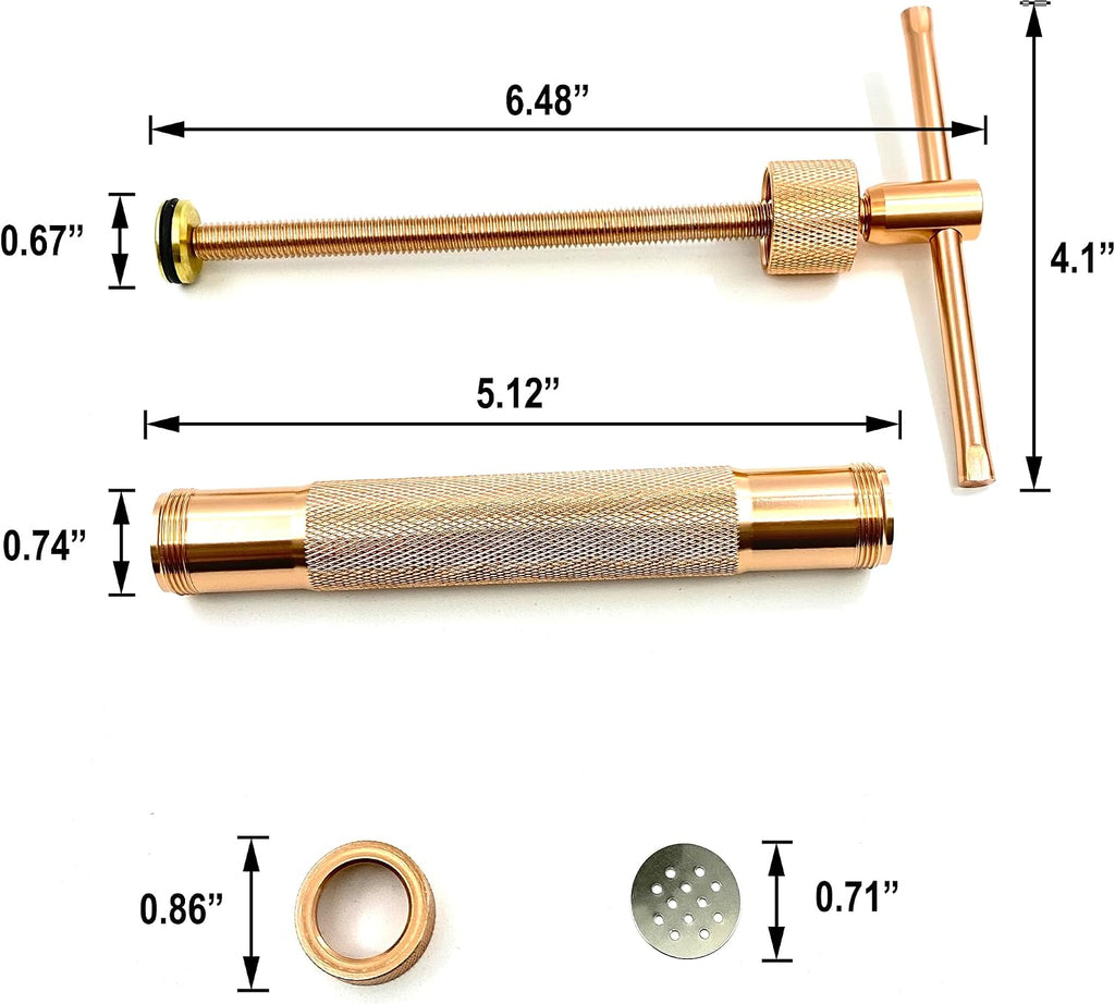 Stainless Steel Clay Extruders Sugar Paste Extruder Cake Fondant Decorating Tool Set (Salmon Pink)