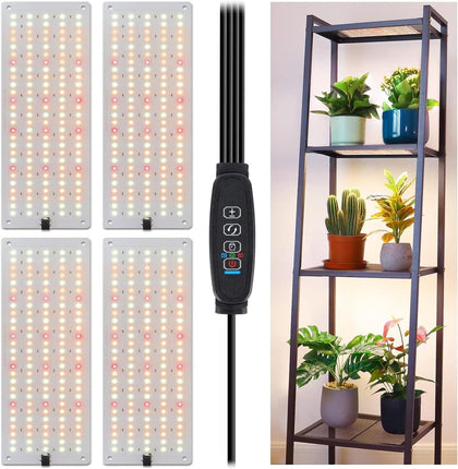 Plant Grow Light, 540 LEDs Full Spectrum Plant Lights for Indoor Growing, Under Cabinet Grow Lamp with 4/8/12H Timer