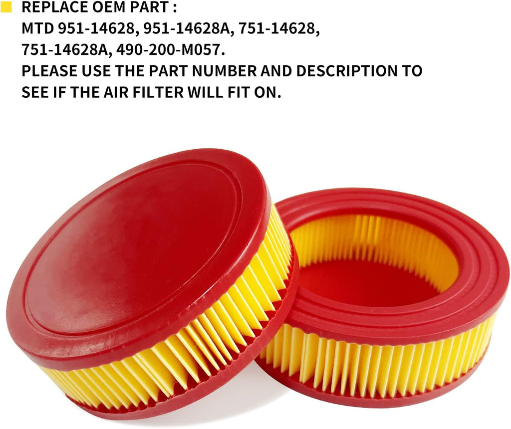 951-14628 Air Filter Replacement Compatible with Lawn Mower, 751-14628