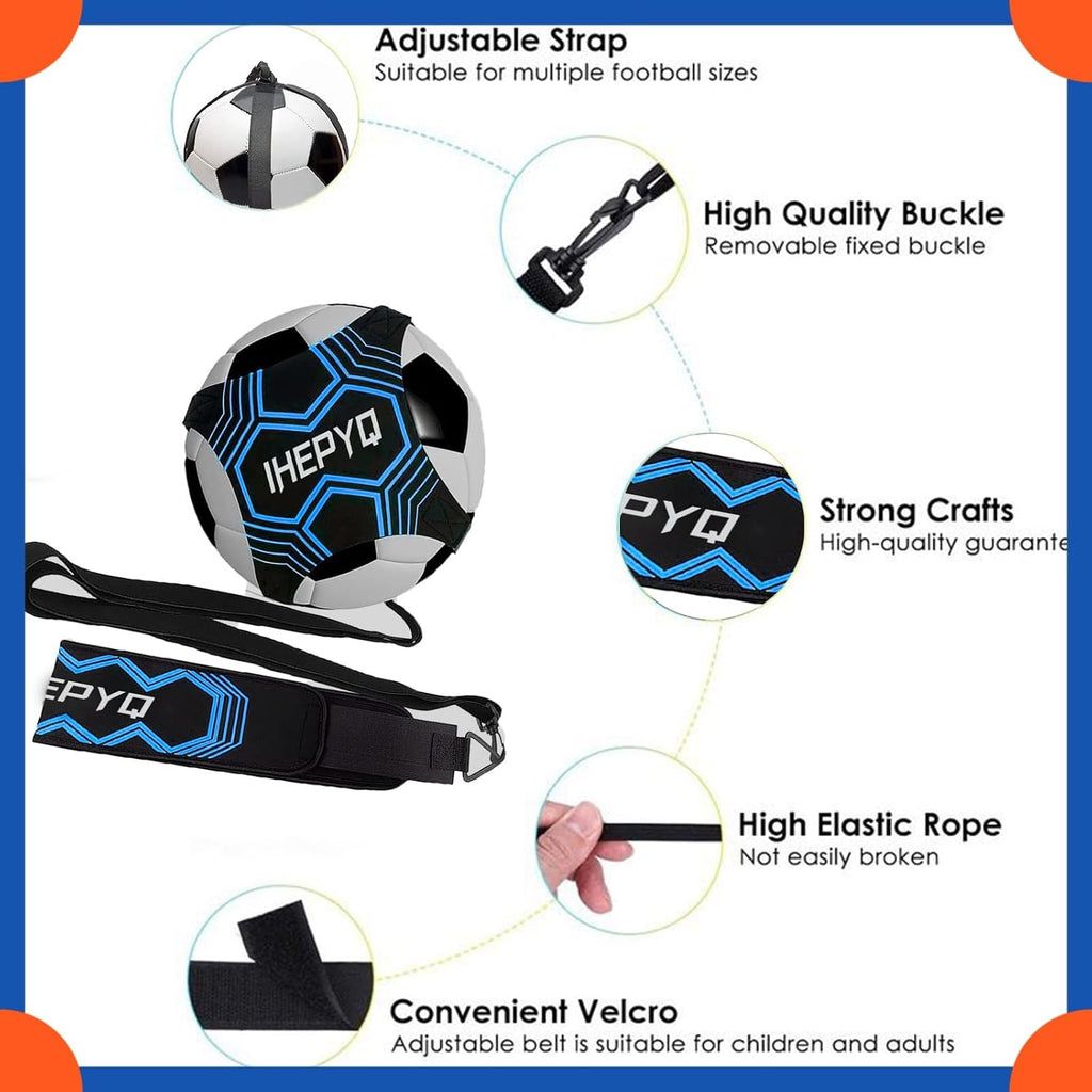 Soccer Agility Training Equipment Set, 12 Rung 20Ft Agility Ladder, 12 Disc Cones, 4 Steel Stakes, Solo Soccer