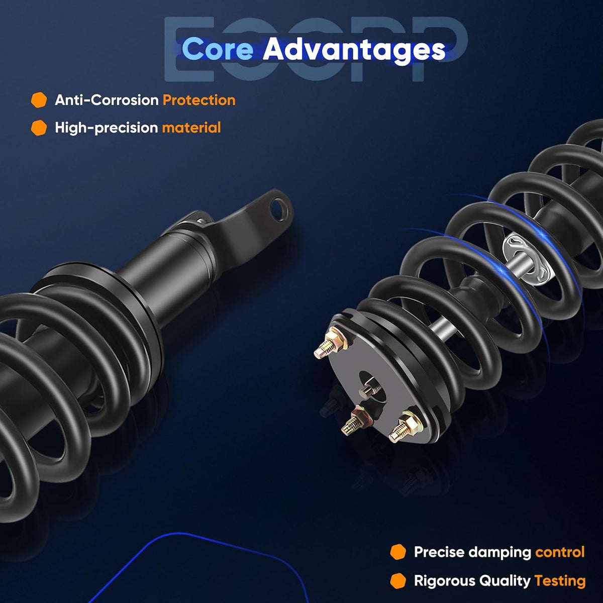 ECCPP 4WD Complete Strut Assembly Shock for Dodge for Ram 1500 2009 2010