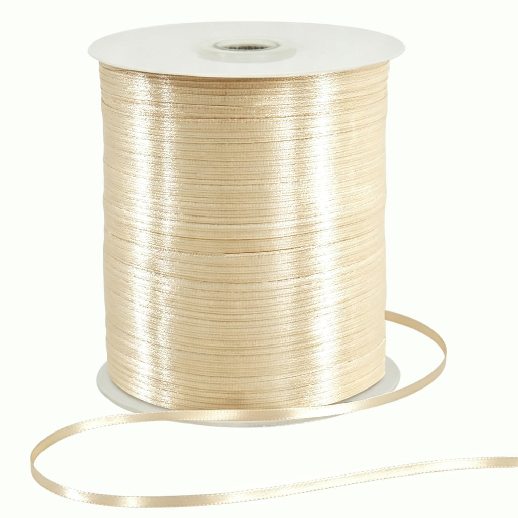 1/8 Inch 870yd Gold Thin Satin Ribbon String for Gift Wrapping
