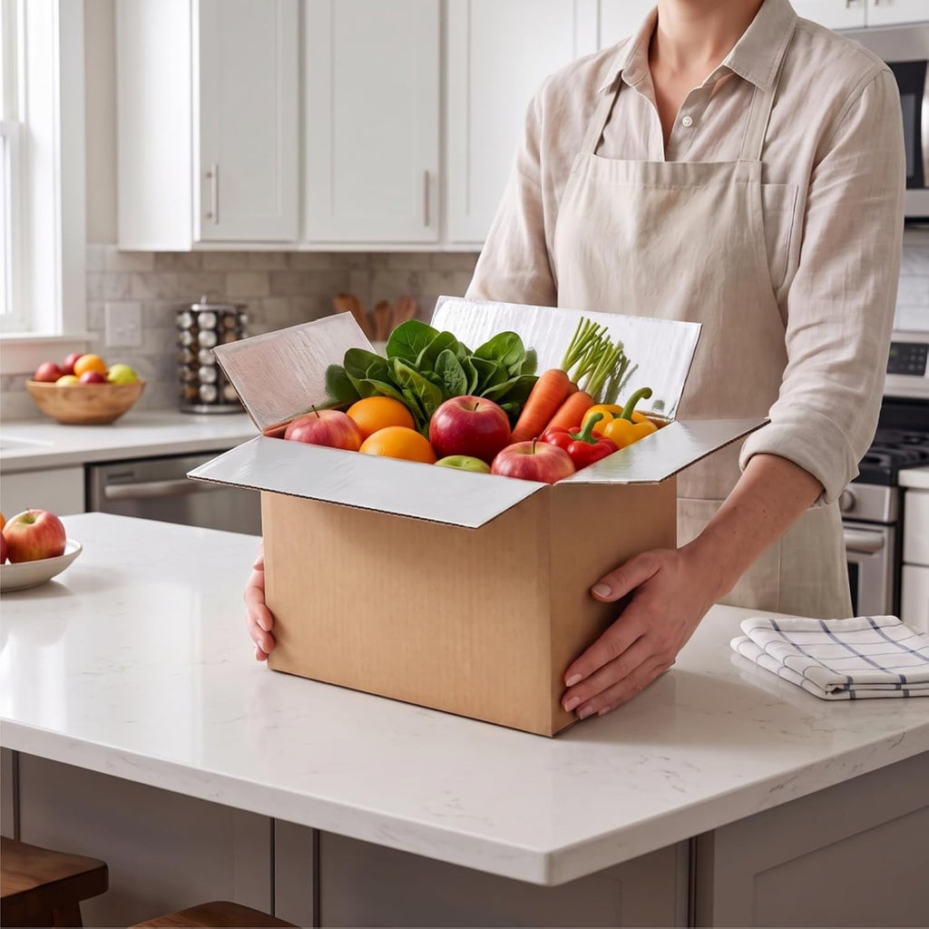12 Pack Insulated Shipping Box, 10.8'' x 7.3'' x 6.5''