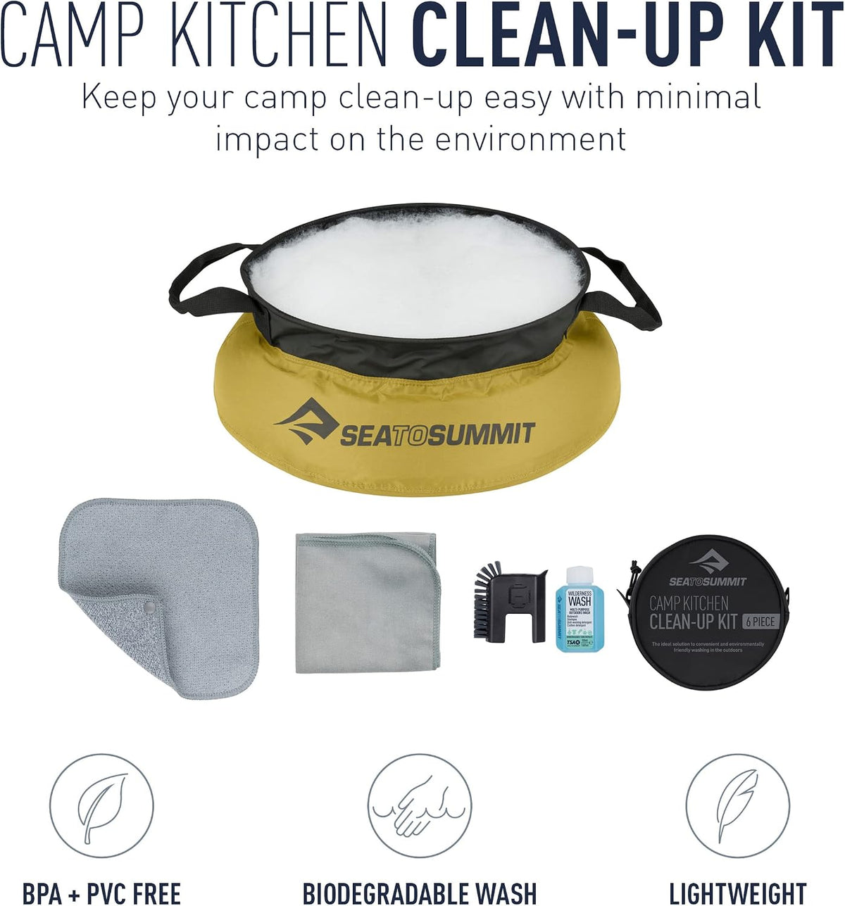 Camp Kitchen 6-Piece Clean-Up Kit