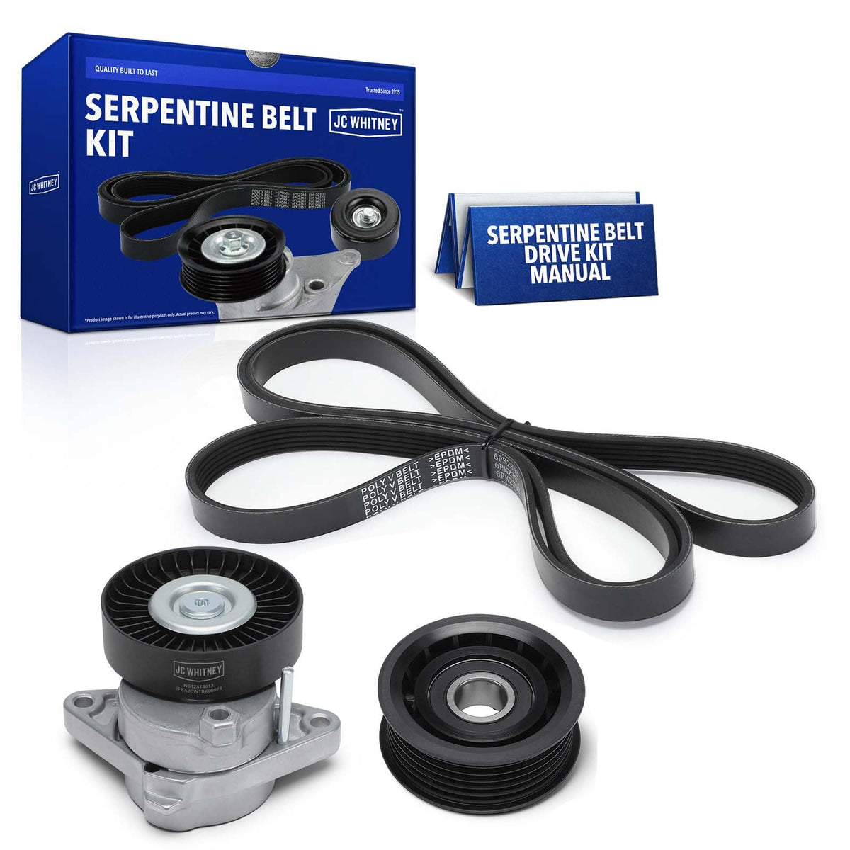 JC Whitney Engine Serpentine Drive Belt Kit
