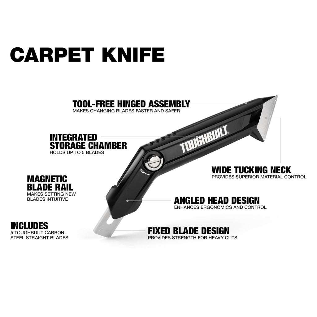 Carpet Knife, Quick-Change Utility Knife, TB-H4-11-CK