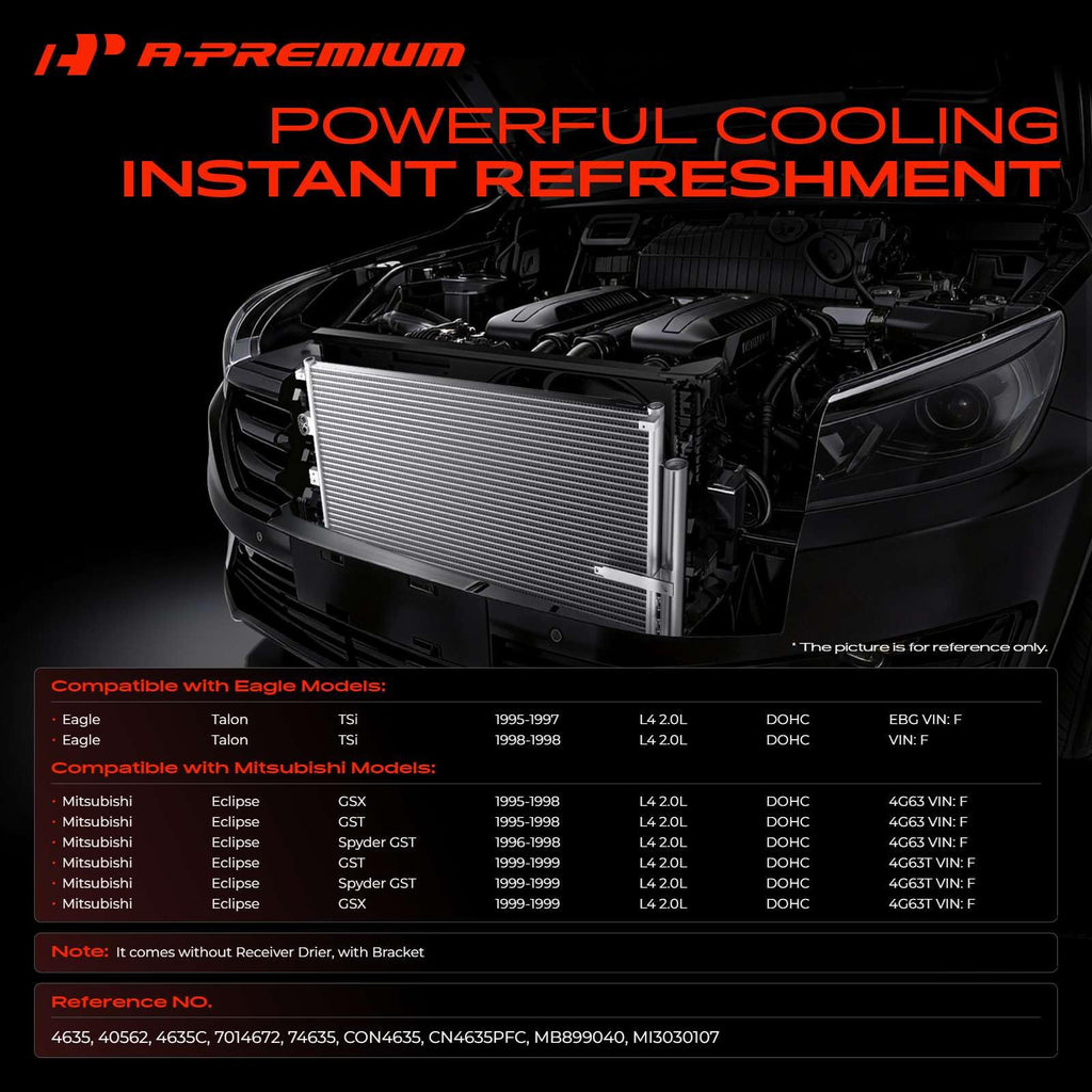 A-Premium Air Conditioning Condenser Compatible with Mitsubishi