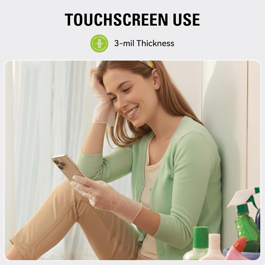 Disposable Vinyl Gloves, Food Safe