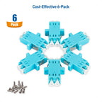 Cable Matters 6-Pack LC to LC UPC Duplex OM3/OM4 Multimode Fiber Adapter
