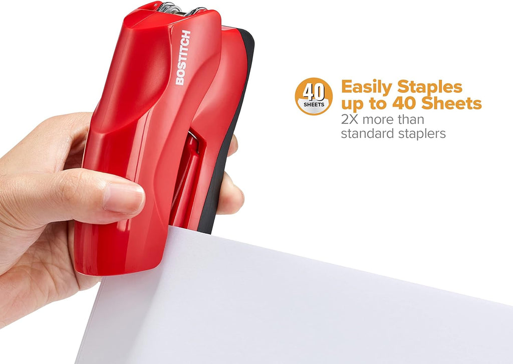 Office Heavy Duty 40 Sheet with 1250 Staples and Staple Remover, No Jam Desktop Stapler, School Bulletin Boards