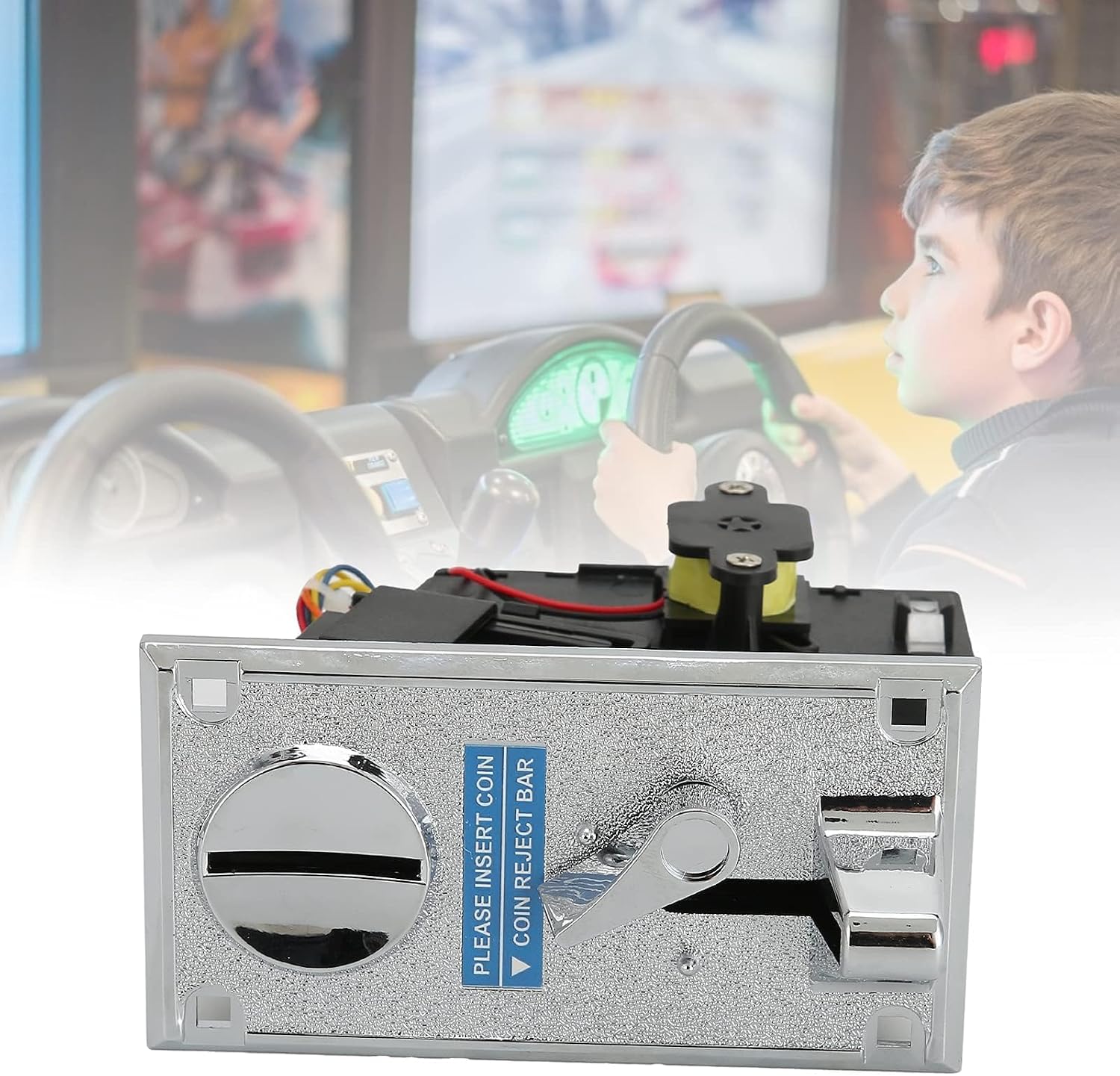 Smart Coin Acceptor, CPU Multi Coins Acceptor Selector Comparable Roll Down Coin Mech Electronic Roll Down Coins