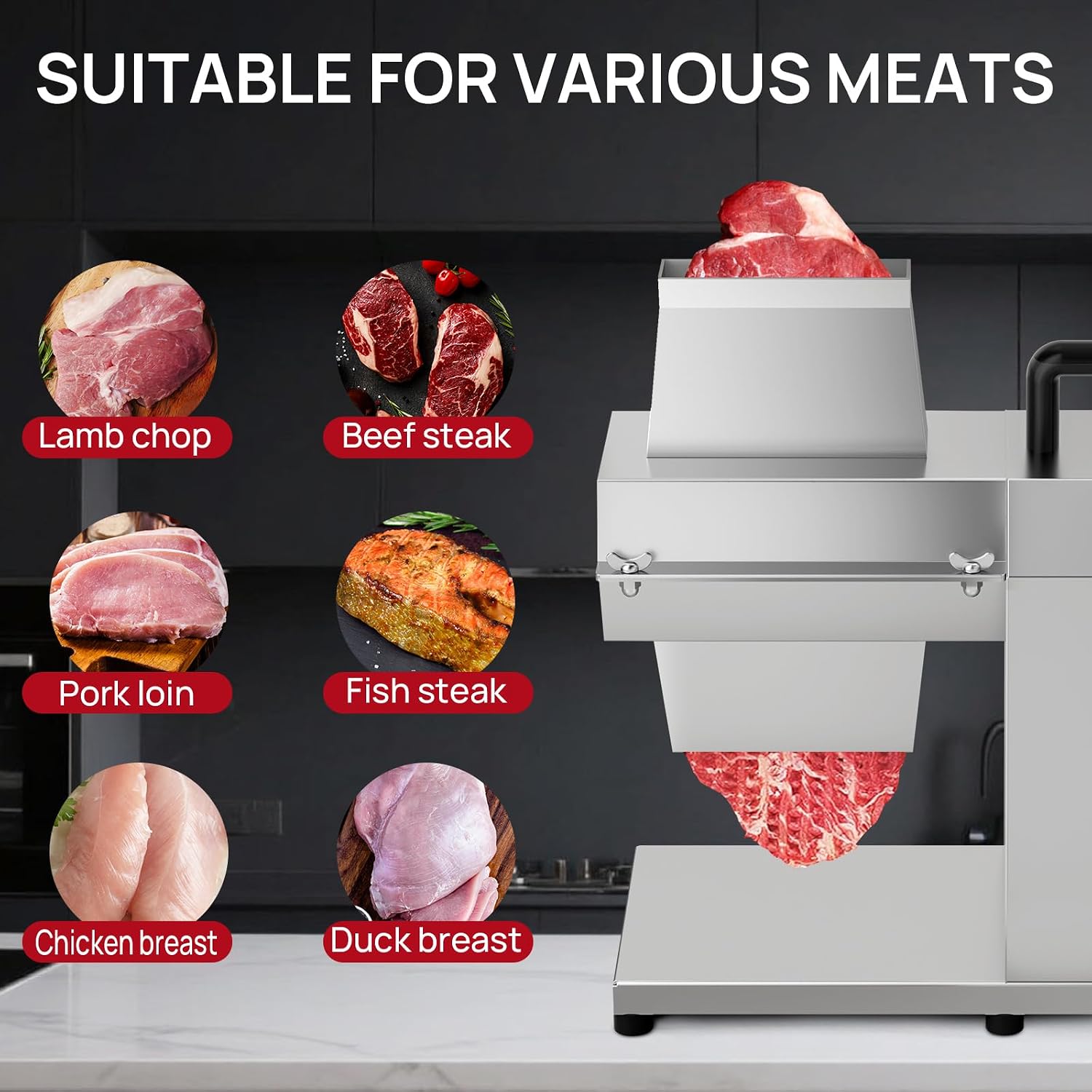 Commercial Meat Tenderizer, 450W Electric Meat Tenderizer