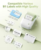 B1 Label Maker, 2Inch Bluetooth Label Printer for Home, Green