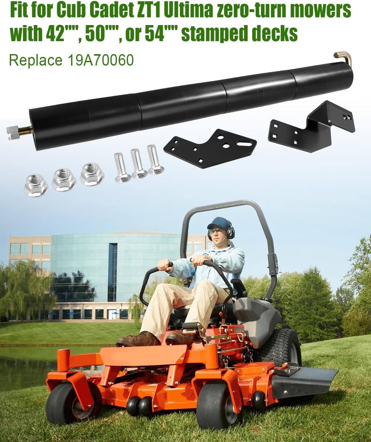 Lawn Striping Kit Replace 19A70060 Fit for Cub Cadet ZT1 Ultima 42" 50" 54" Stamped Deck Zero Turn Mowers, Grass