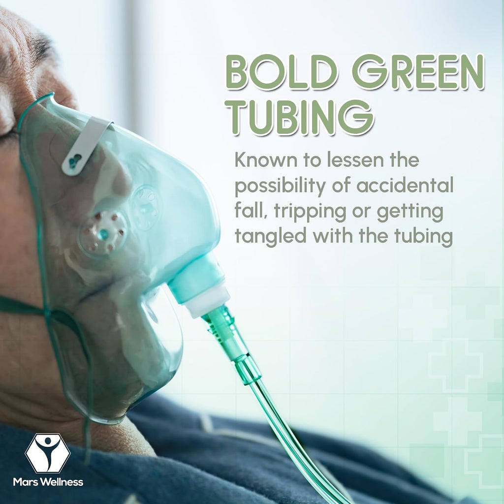 Oxygen Tubing - Green Crush Resistant Oxygen Tubes - 25 Foot