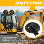 Jecoupoon Front Idler Pulley Compatible with KX71-3 U25 Mini Excavator