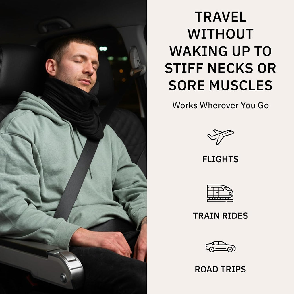 Pillow - Scientifically Proven, Super Soft Neck Support Travel Pillow for Airplanes - Lightweight and Machine