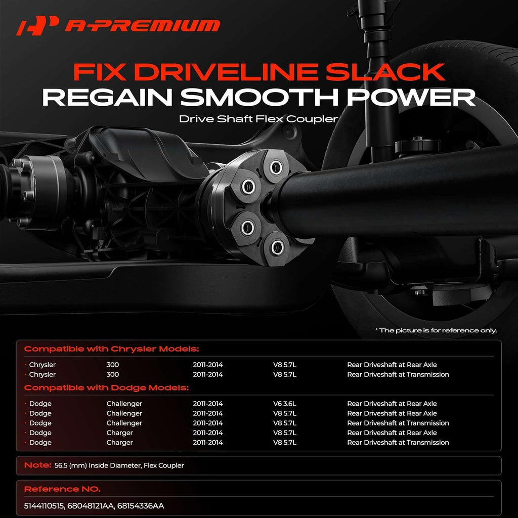 A-Premium Rear Drive Shaft Coupler Flex Joint Propshaft Coupling