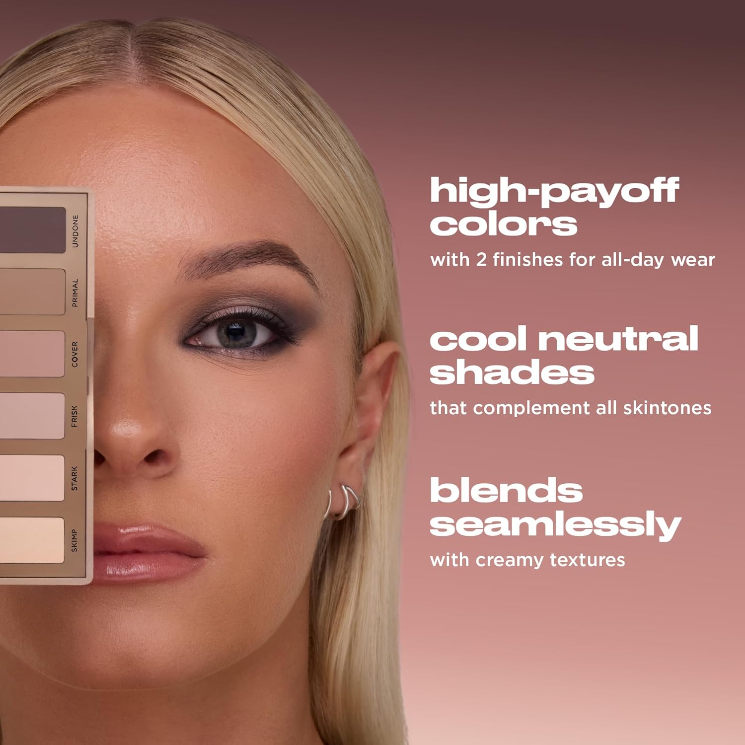 Naked2 Basics Matte Eyeshadow Palette - 6 Cool Neutral Shadows | Contouring Neutral Eyeshadow Palette for Natural +