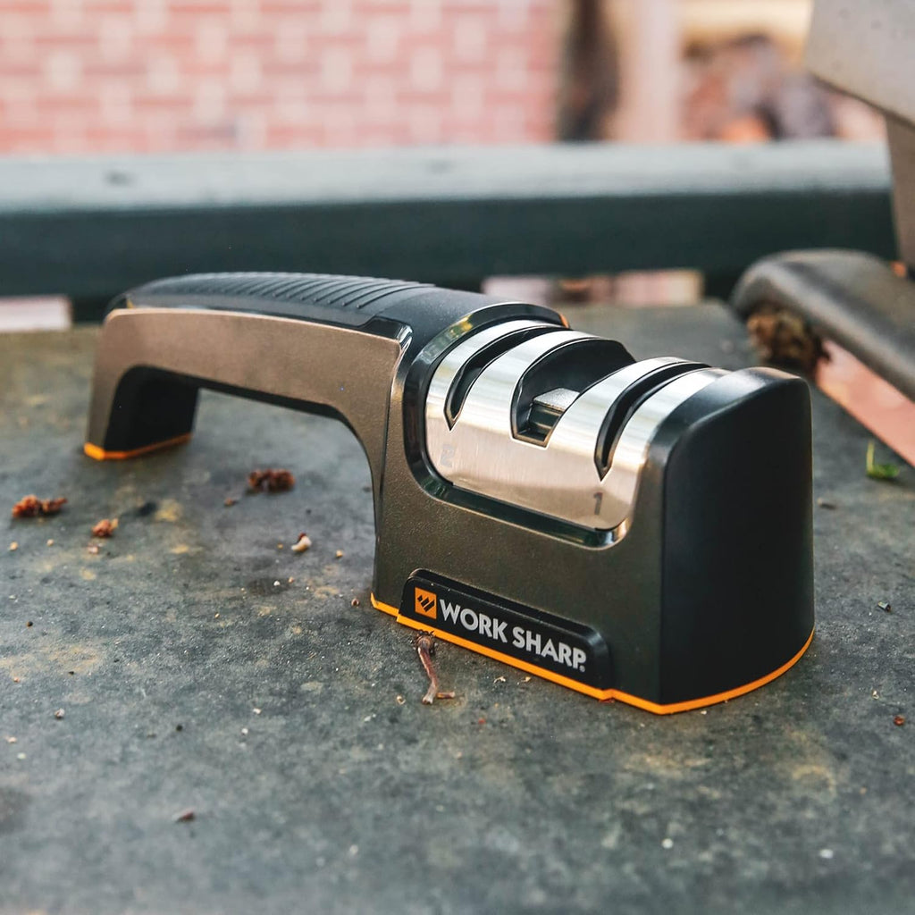 Pull Through Kitchen Knife Sharpener - Compact - Chef, Scissor, Paring, & Serrated Knives