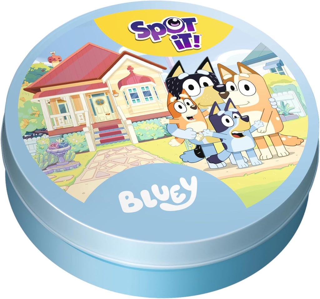 Spot It! Bluey Card Game - Fast-Paced Matching Game Featuring Bluey & Friends, Fun for Family, Kids & Adults, Ages