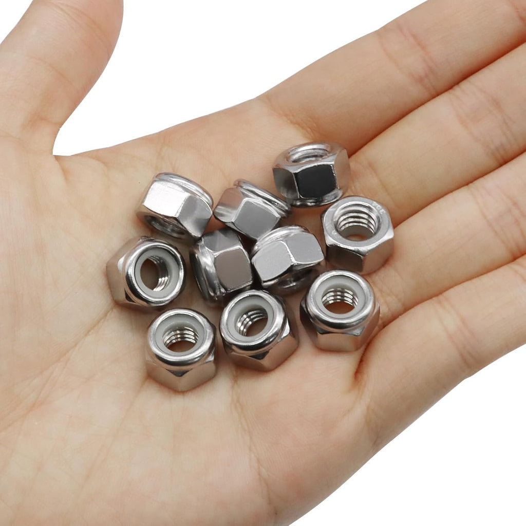 Murtenze 5/16-18 Lock Nuts, 50 Pack
