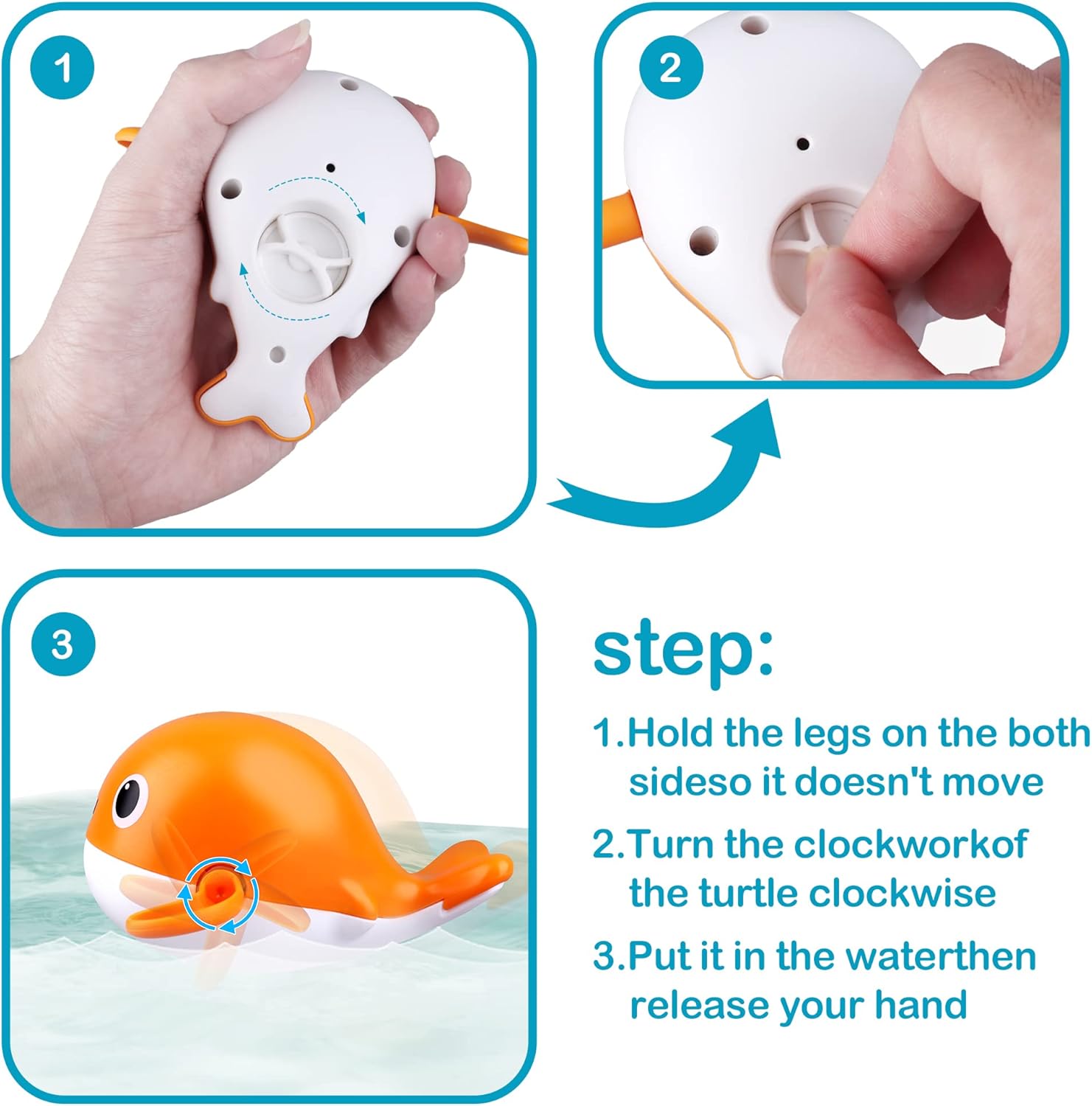 Bath Toy for Toddlers ,Bathtub Toy with Floating Mold Free Swimming Toys and Stacking Cups,Magnetic Fishing Game for