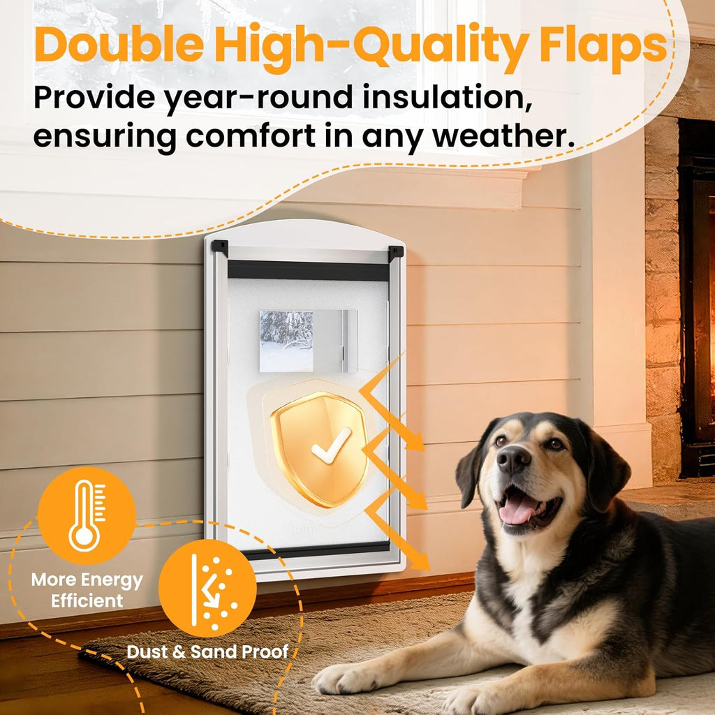 Cat Door for Wall, Energy Efficient Pet Entry Door