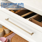 Champagne Bronze Cabinet Handles Modern Pulls,12-3/5 Inch,10 Pack