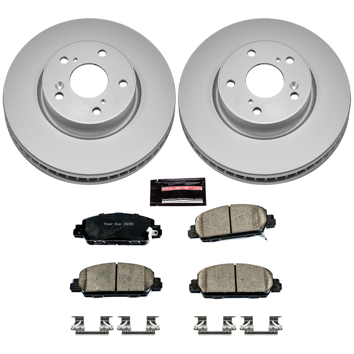 PowerStop Z17 Brake Pad & Fully Coated Rotor Kit Front CRK6515