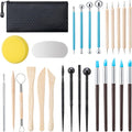 27 Pcs Polymer Clay Sculpting Tools Kit for Adults, Light Yellow | Multi-Functional for Carving, Dotting & Molding
