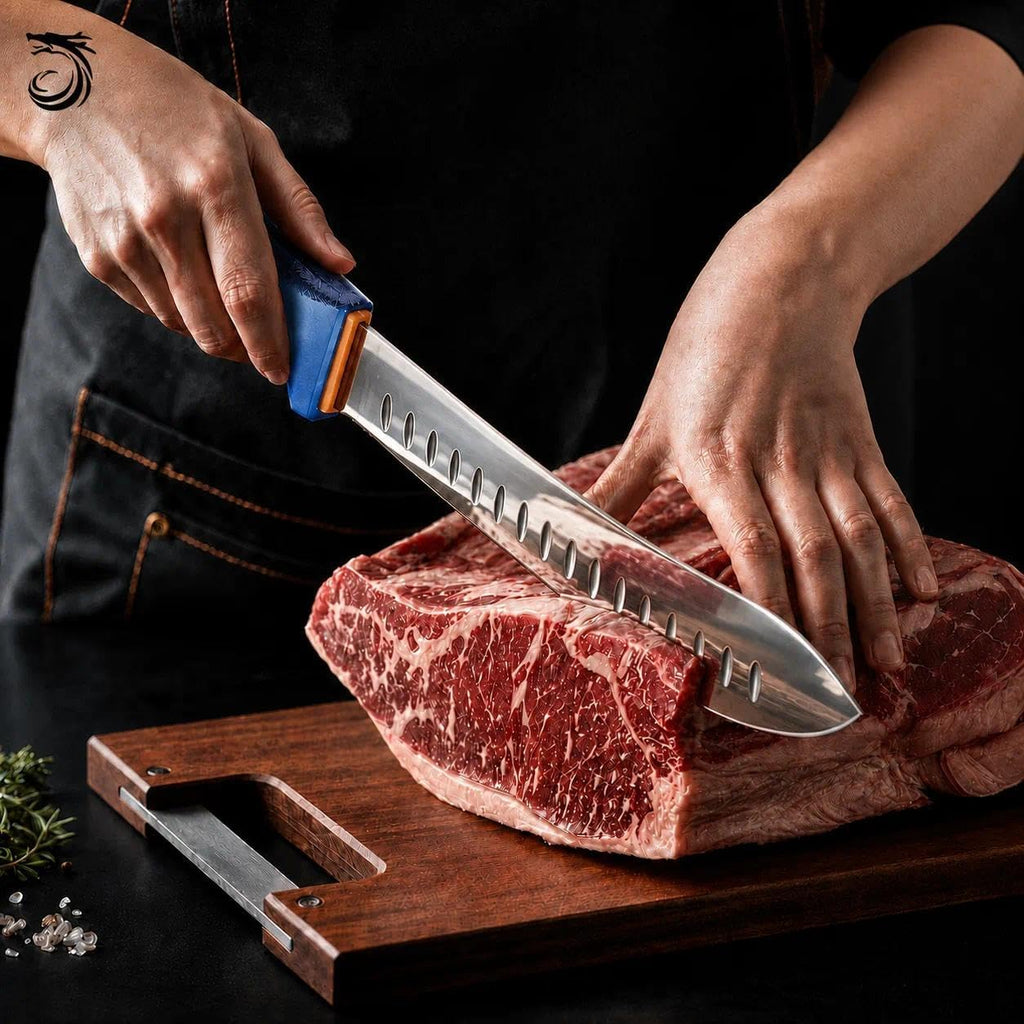 6-Piece Butcher Knife Set, Brisket Trimming Knives | German Stainless Steel, Non-Slip Handle