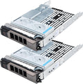 2-Pack 3.5" Hard Drive Tray Caddy with 2.5" Drive Adapter
