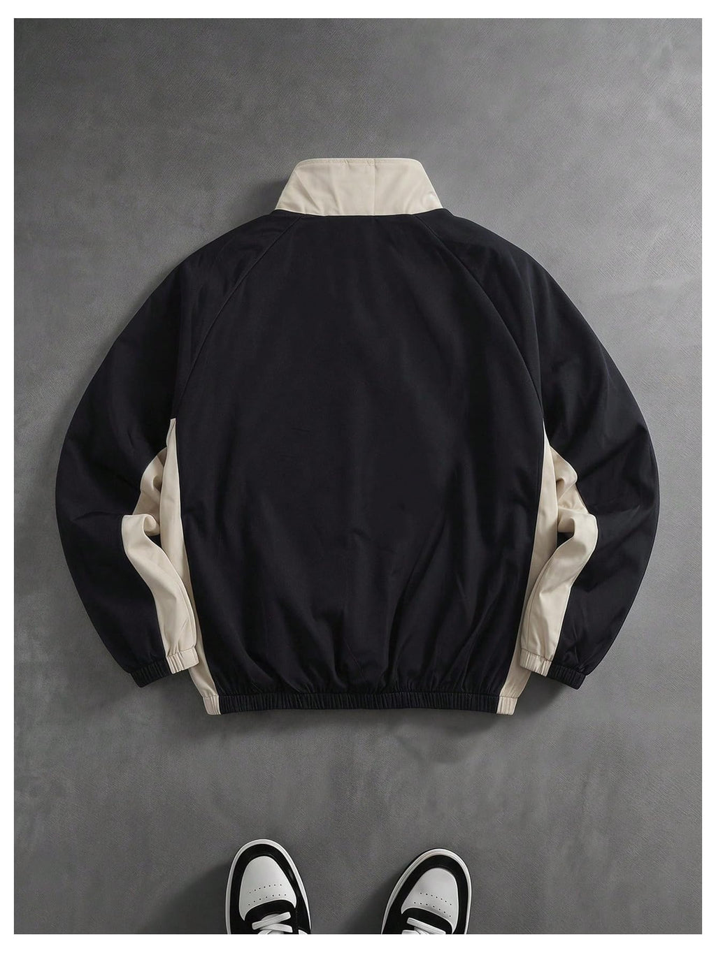 Men's Y2k Windbreaker Track Jacket Lightweight Stand Collar Jacket