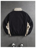 Men's Y2k Windbreaker Track Jacket Lightweight Stand Collar Jacket