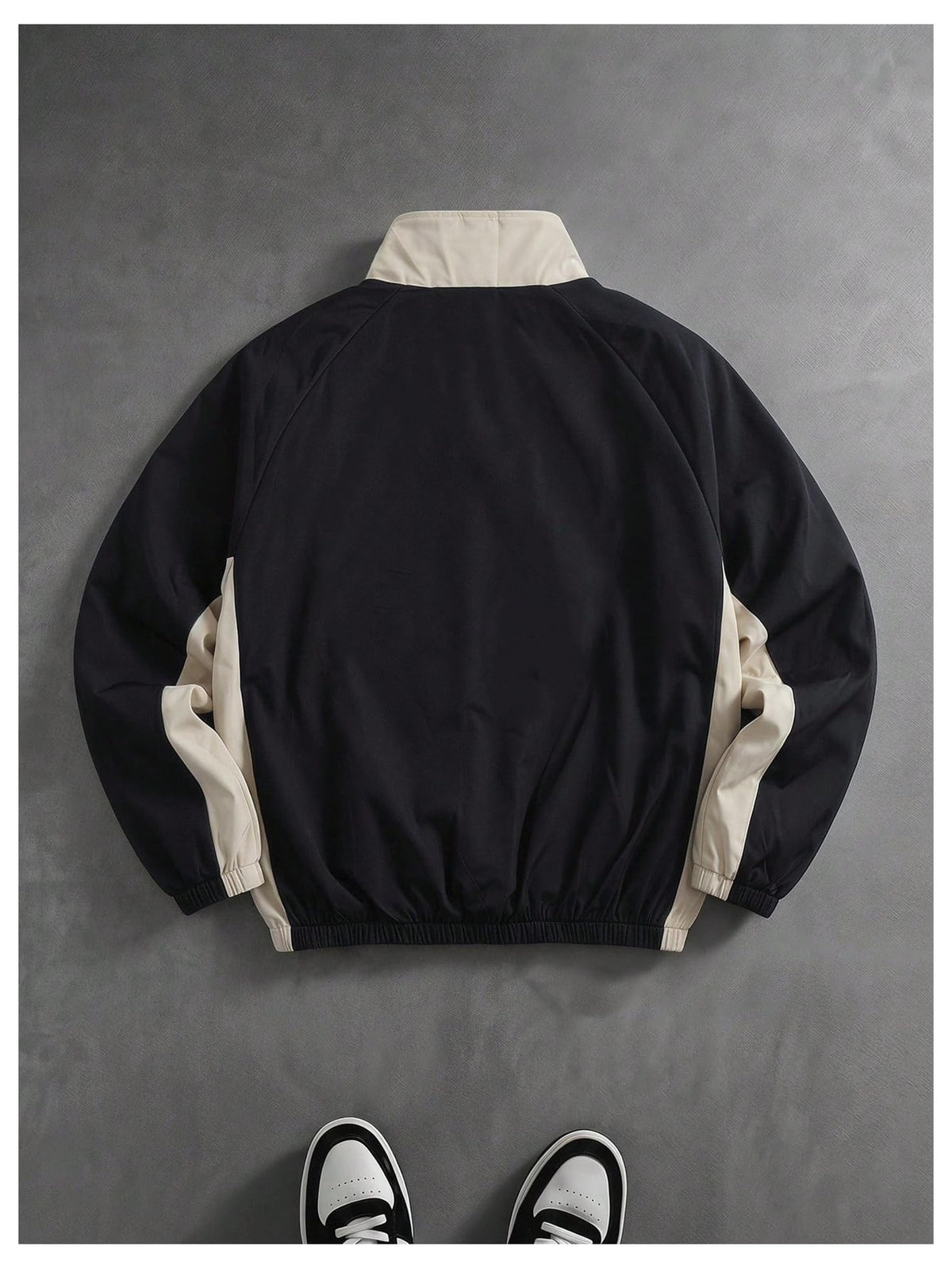 Men's Y2k Windbreaker Track Jacket Lightweight Stand Collar Jacket