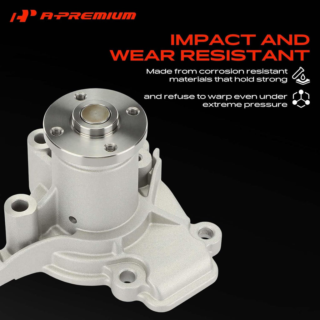 A-Premium Engine Water Pump with Gasket Compatible with Hyundai Elantra 1996-2012, Tiburon 1997-2001/2003-2008, Tucson 2005-2009 & Kia Soul 2010-2011, Spectra 2004-2009, Spectra5 05-09, 1.8L 2.0L DOHC