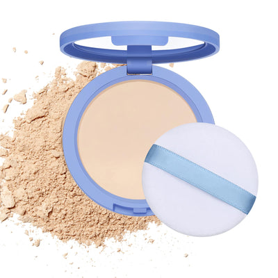 Oil Control Face Pressed Powder Compact Matte Smooth Flawless
