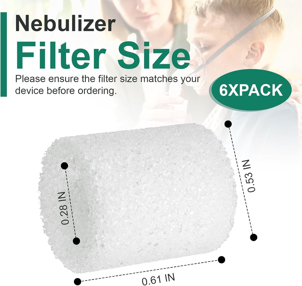 Nebulizer Filter for PARI Vios Nebulizer Compressors, Ultra II, Trek, Trek S