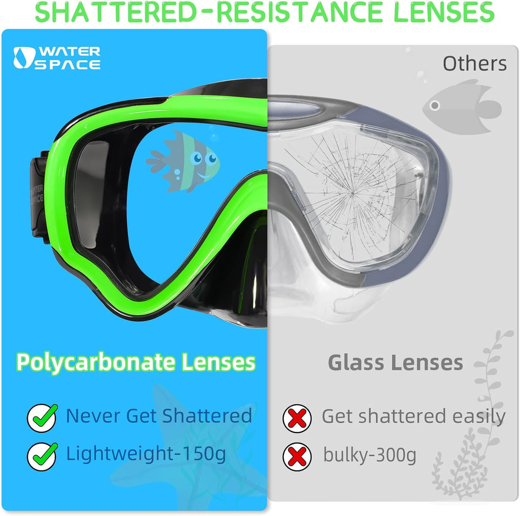 Kids Swimming Goggles Swim Mask with Nose Cover for Kids Youth 3-15, Anti-Shattered Lens UV Protection No-leak
