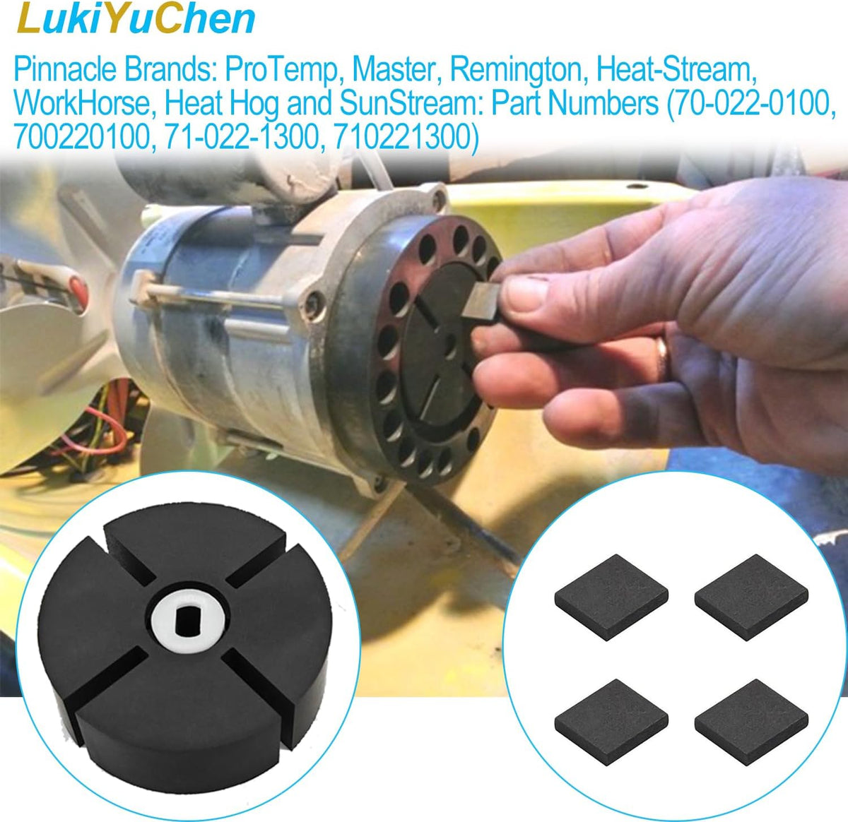 PP204, HA3004 1/2" Thick Rotor Kit Fit for Desa, Reddy, Master Space Heater