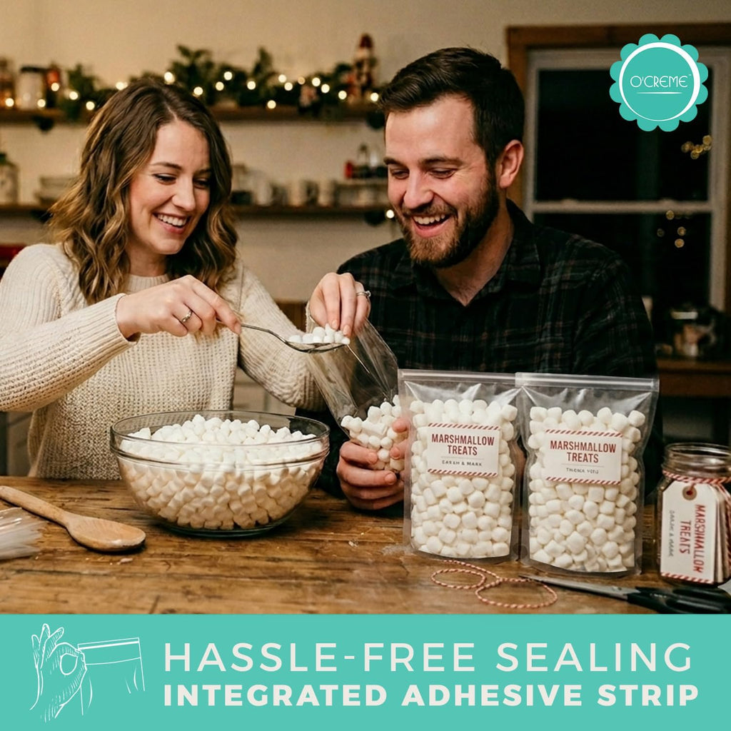 Cellophane Bags Self Sealing Clear Cookie Treat Bags 100