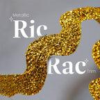 1/2" Medium RIC Rac Metallic Gold | (10 Yard Cut) Trim